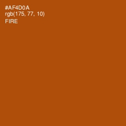 #AF4D0A - Fire Color Image