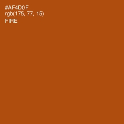 #AF4D0F - Fire Color Image