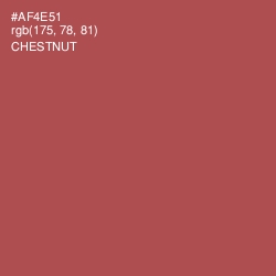 #AF4E51 - Chestnut Color Image