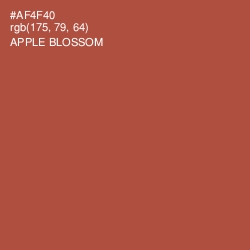 #AF4F40 - Apple Blossom Color Image