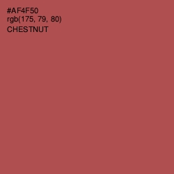 #AF4F50 - Chestnut Color Image