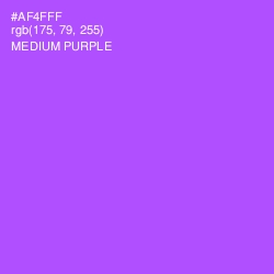 #AF4FFF - Medium Purple Color Image