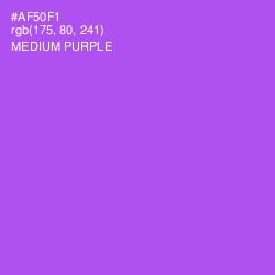 #AF50F1 - Medium Purple Color Image