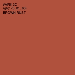 #AF513C - Brown Rust Color Image