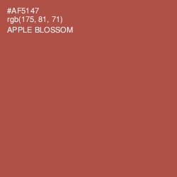 #AF5147 - Apple Blossom Color Image