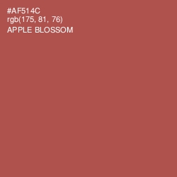 #AF514C - Apple Blossom Color Image