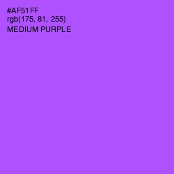 #AF51FF - Medium Purple Color Image