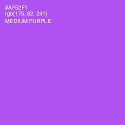 #AF52F1 - Medium Purple Color Image