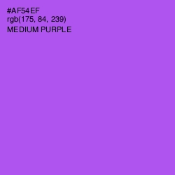 #AF54EF - Medium Purple Color Image