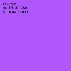 #AF57FD - Medium Purple Color Image