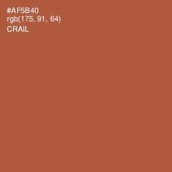 #AF5B40 - Crail Color Image