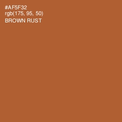 #AF5F32 - Brown Rust Color Image