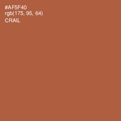 #AF5F40 - Crail Color Image