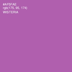 #AF5FAE - Wisteria Color Image