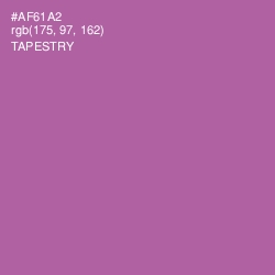 #AF61A2 - Tapestry Color Image
