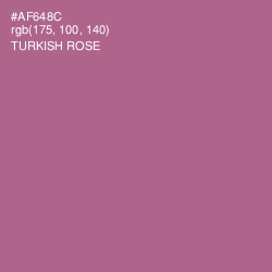 #AF648C - Turkish Rose Color Image