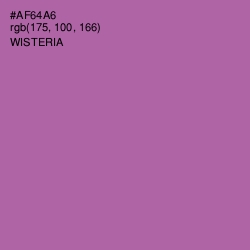 #AF64A6 - Wisteria Color Image