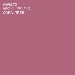 #AF667D - Coral Tree Color Image