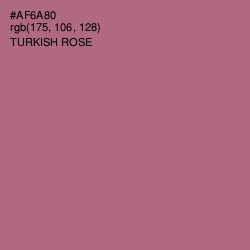 #AF6A80 - Turkish Rose Color Image