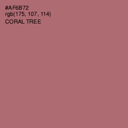 #AF6B72 - Coral Tree Color Image