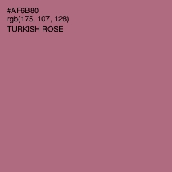 #AF6B80 - Turkish Rose Color Image