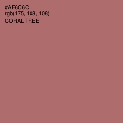 #AF6C6C - Coral Tree Color Image