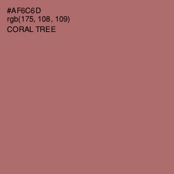 #AF6C6D - Coral Tree Color Image