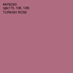 #AF6C80 - Turkish Rose Color Image