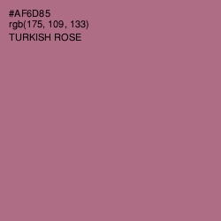 #AF6D85 - Turkish Rose Color Image