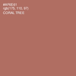 #AF6E61 - Coral Tree Color Image