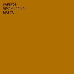 #AF6F01 - Mai Tai Color Image