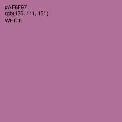 #AF6F97 - Turkish Rose Color Image