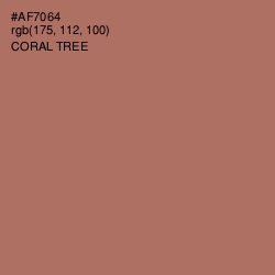 #AF7064 - Coral Tree Color Image