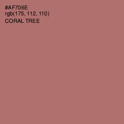 #AF706E - Coral Tree Color Image