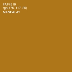 #AF7519 - Mandalay Color Image