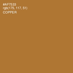 #AF7533 - Copper Color Image
