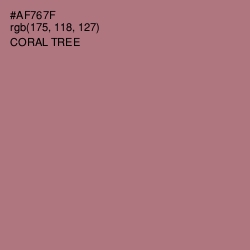 #AF767F - Coral Tree Color Image