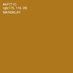 #AF771C - Mandalay Color Image