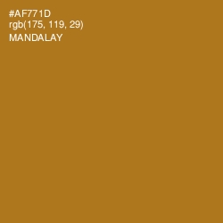 #AF771D - Mandalay Color Image