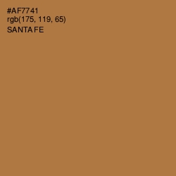 #AF7741 - Santa Fe Color Image