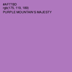 #AF77BD - Purple Mountain's Majesty Color Image