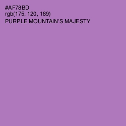 #AF78BD - Purple Mountain's Majesty Color Image