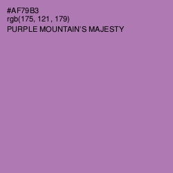#AF79B3 - Purple Mountain's Majesty Color Image