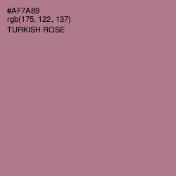 #AF7A89 - Turkish Rose Color Image