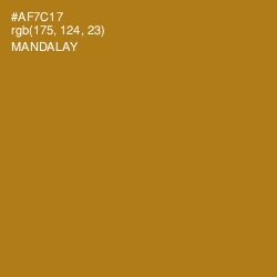 #AF7C17 - Mandalay Color Image