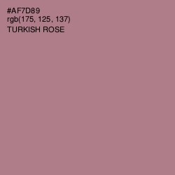#AF7D89 - Turkish Rose Color Image