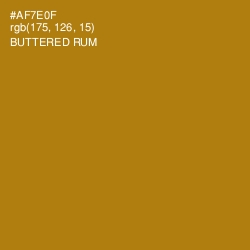 #AF7E0F - Buttered Rum Color Image