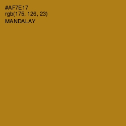 #AF7E17 - Mandalay Color Image