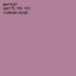 #AF7E97 - Turkish Rose Color Image