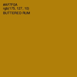 #AF7F0A - Buttered Rum Color Image